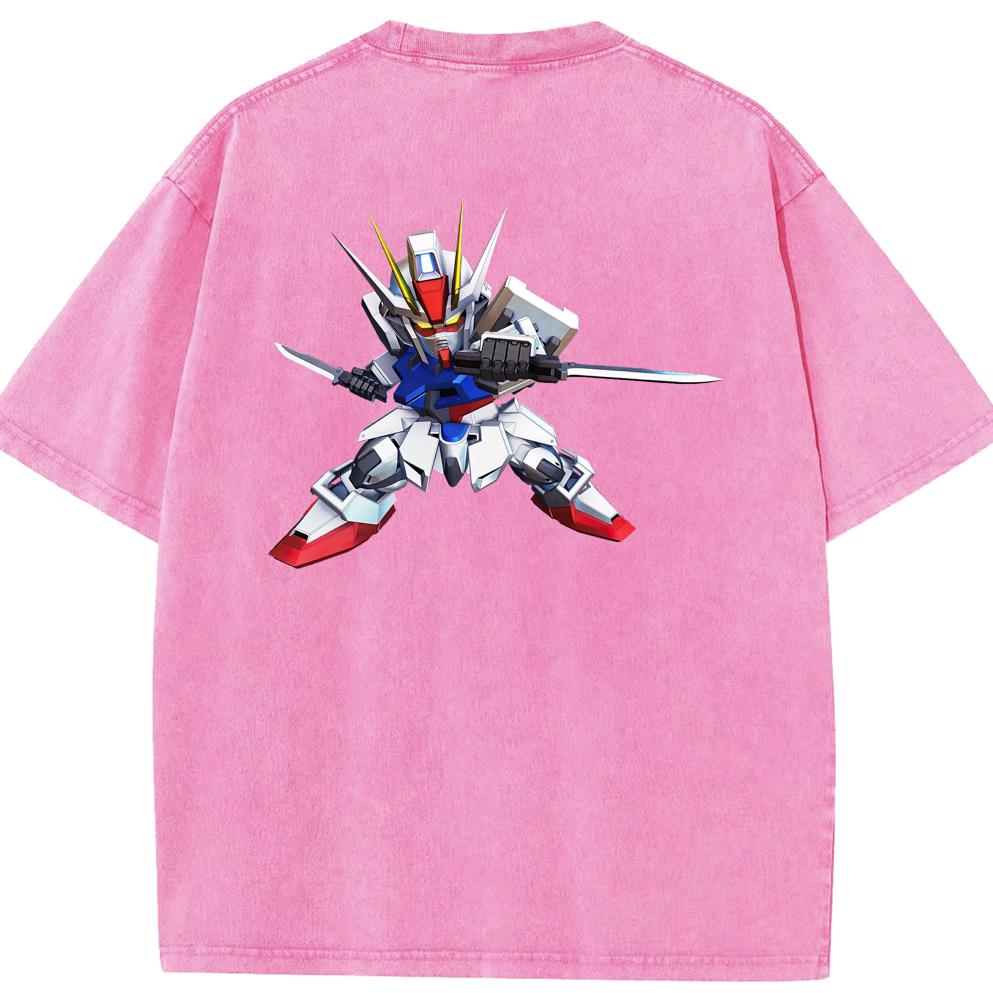 （画像用） 機動戦士ガンダム Mobile Suit Gundam 綿100% ヴィンテージ風 半袖Tシャツ（背面プリント）